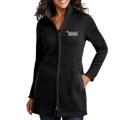 Remax Newport - Women's Arc Sweater Fleece Long Jacket Thumbnail