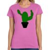 Ladies Heavy Cotton 100% Cotton T Shirt Thumbnail